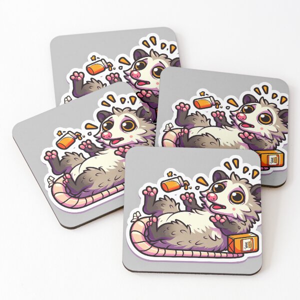 Item preview, Dramatic Opossum Sticker designed and sold by apeles68.