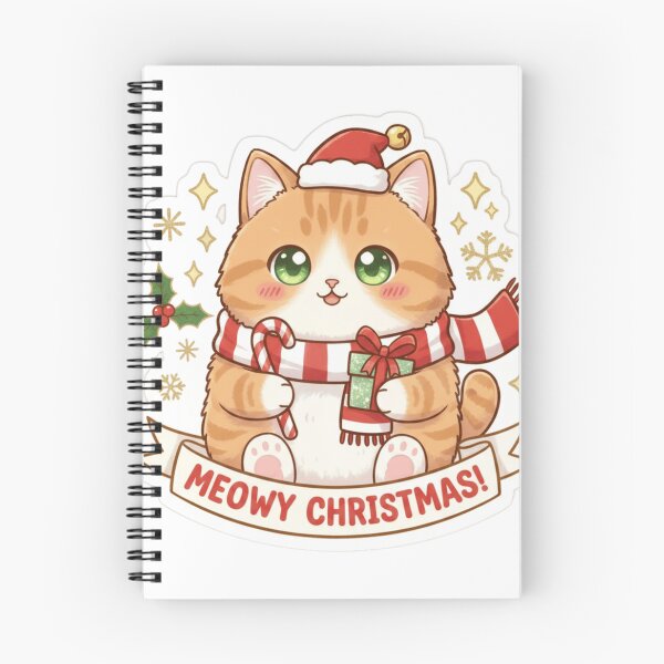 Item preview, Kawaii Christmas Kitty  designed and sold by Kawaii Kraftz.