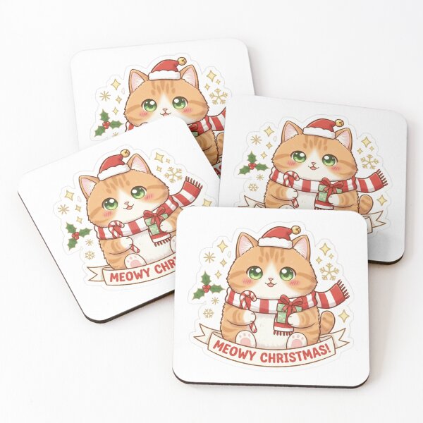 Item preview, Kawaii Christmas Kitty  designed and sold by Kawaii Kraftz.
