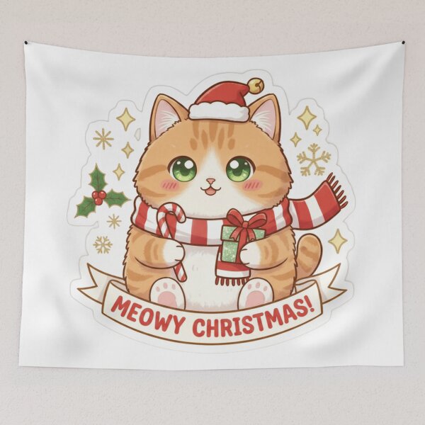 Item preview, Kawaii Christmas Kitty  designed and sold by Kawaii Kraftz.
