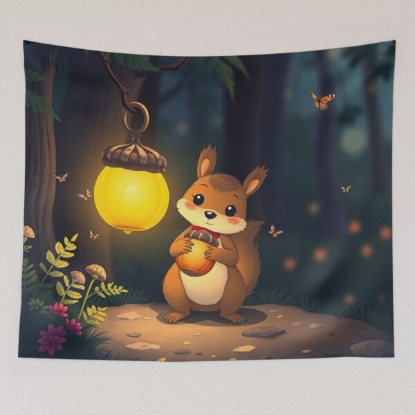 Item preview, Acorn Lantern Squirrel designed and sold by HappySproutArt.
