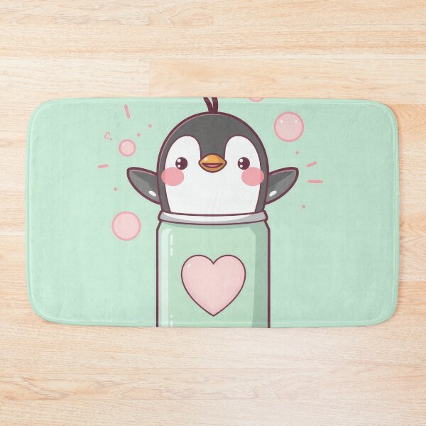Item preview, Kawaii Soda Penguin – Cute Fizzy Penguin in Pastel Soda Can Sticker designed and sold by Visualynx.