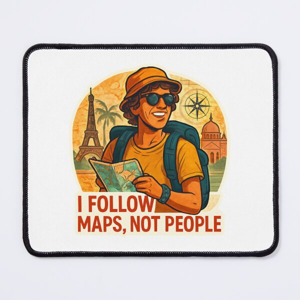 Item preview, I follow maps not people Adventure Vintage Travel designed and sold by Retro-Anime9.