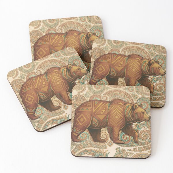 Item preview, Aztec Bear 2.0 designed and sold by tbearsdesigns.