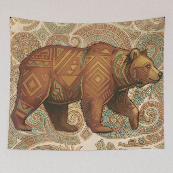 Item preview, Aztec Bear 2.0 designed and sold by tbearsdesigns.