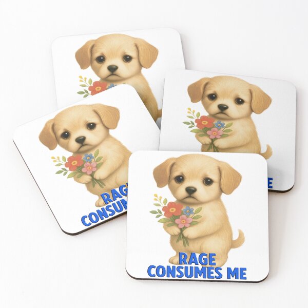 Item preview, Rage Consumes Me Cute Puppy Meme – Funny Dog Lover Design designed and sold by gear-posters.