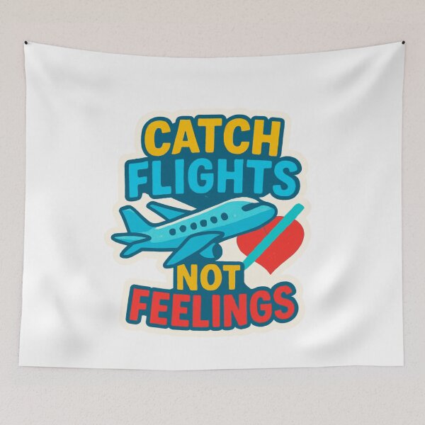 Item preview, Catch Flights Not Feelings Adventure Vintage Travel designed and sold by Retro-Anime9.
