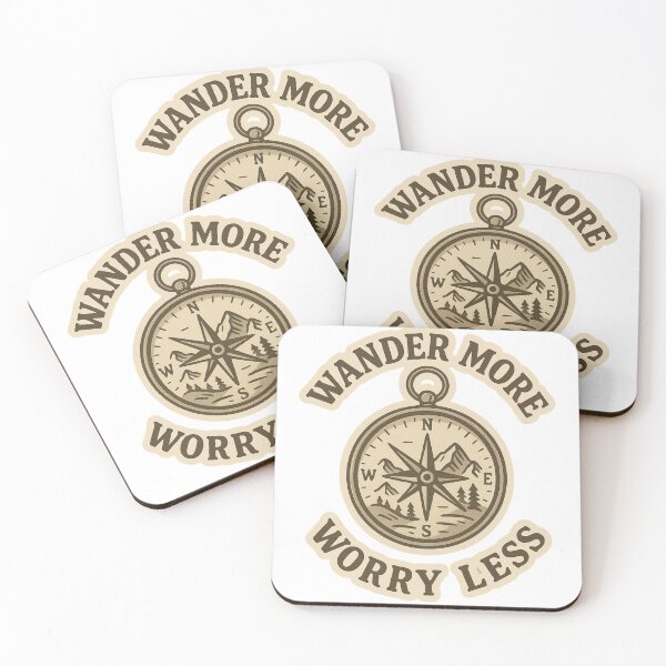 Item preview, Wander More Worry Less Adventure Vintage Travel designed and sold by Retro-Anime9.