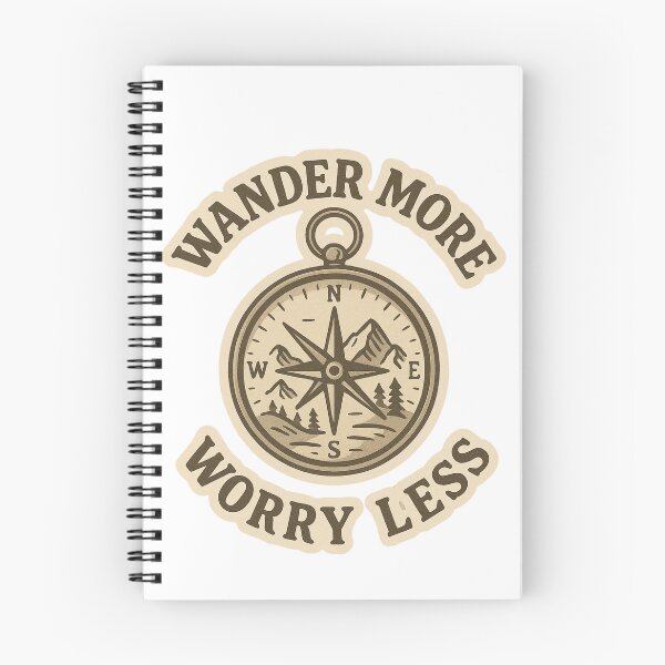 Item preview, Wander More Worry Less Adventure Vintage Travel designed and sold by Retro-Anime9.