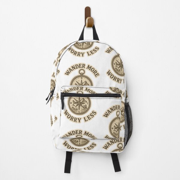 Item preview, Wander More Worry Less Adventure Vintage Travel designed and sold by Retro-Anime9.