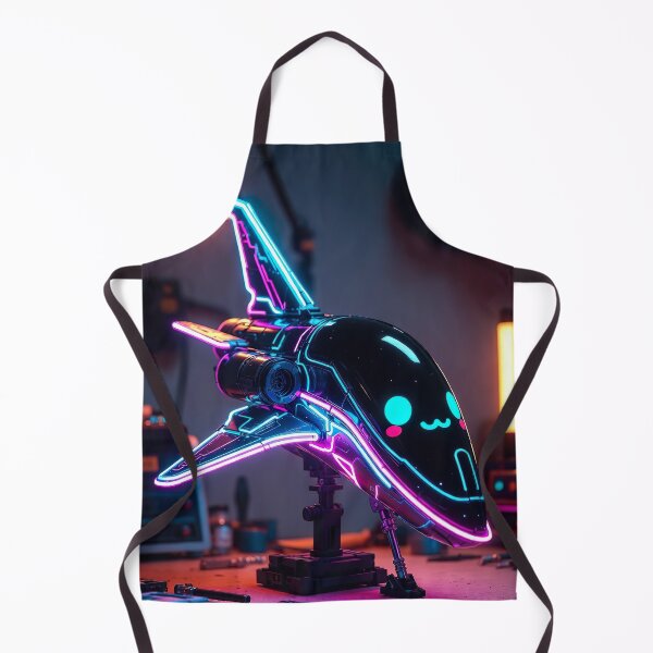Artikelvorschau, Cyberpunk Kawaii Neon Jet – Cute Fighter Baby entworfen und verkauft von NordseeSteel.