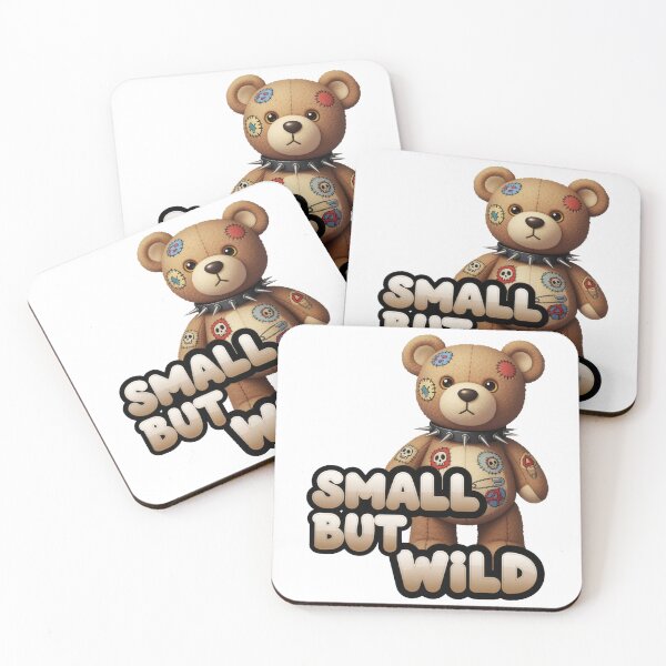 Item preview, Naive Punk Teddy Bear Sticker Illustration with Kidcore Grunge Style designed and sold by DiNata.