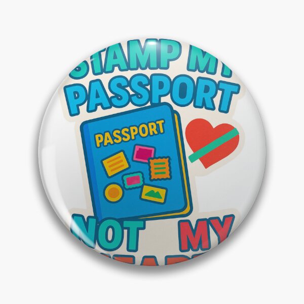 Item preview, Stamp My Passport, Not My Heart Adventure Vintage Travel designed and sold by Retro-Anime9.