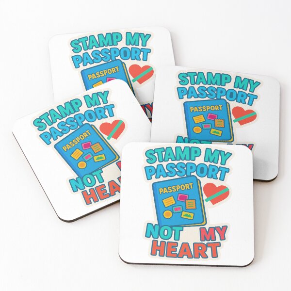 Item preview, Stamp My Passport, Not My Heart Adventure Vintage Travel designed and sold by Retro-Anime9.