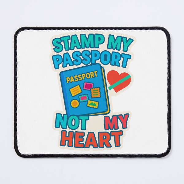 Item preview, Stamp My Passport, Not My Heart Adventure Vintage Travel designed and sold by Retro-Anime9.
