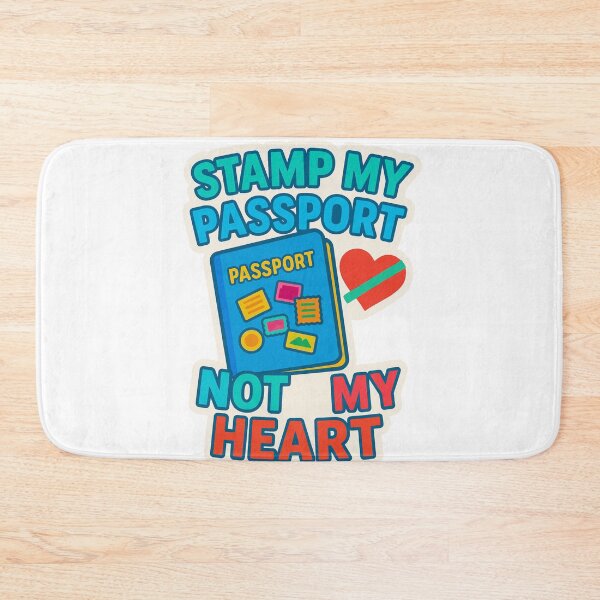 Item preview, Stamp My Passport, Not My Heart Adventure Vintage Travel designed and sold by Retro-Anime9.