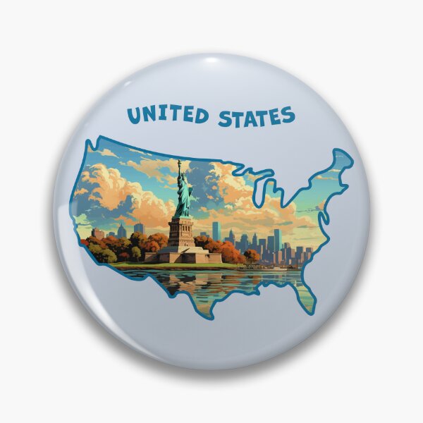 Item preview, Liberty in Autumn – USA Map Art designed and sold by mashmosh.