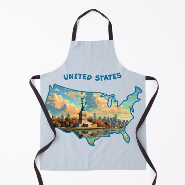 Item preview, Liberty in Autumn – USA Map Art designed and sold by mashmosh.