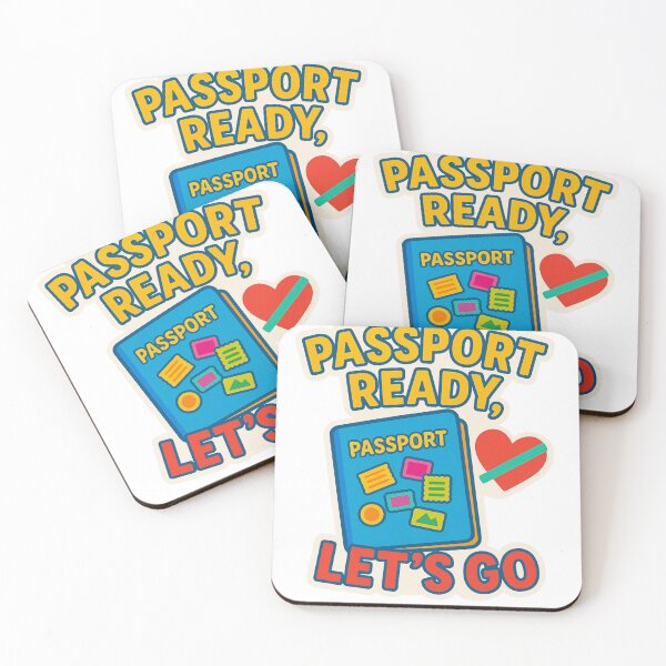 Item preview, Passport Ready Let's Go Adventure Vintage Travel designed and sold by Retro-Anime9.