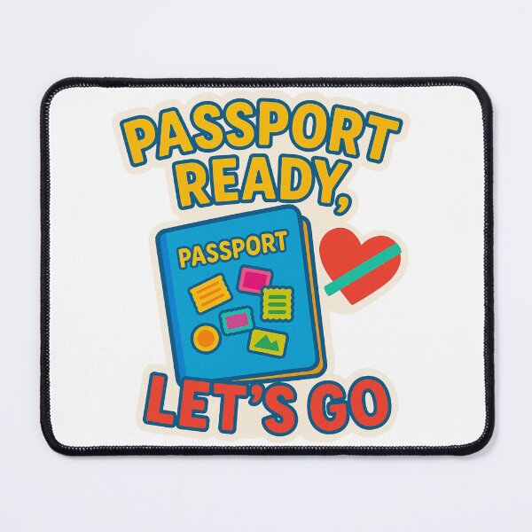 Item preview, Passport Ready Let's Go Adventure Vintage Travel designed and sold by Retro-Anime9.