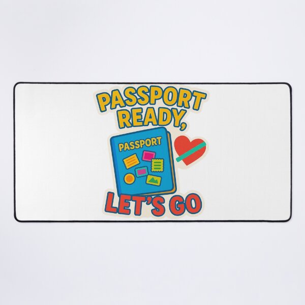 Item preview, Passport Ready Let's Go Adventure Vintage Travel designed and sold by Retro-Anime9.