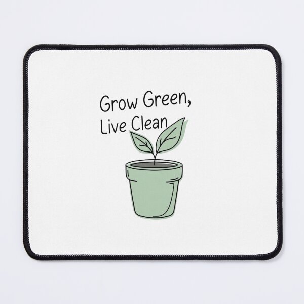 Item preview, Grow Green, Live Clean – Plant Lover & Eco Tee designed and sold by EcoArtTees.