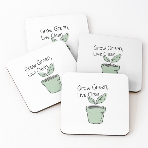 Item preview, Grow Green, Live Clean – Plant Lover & Eco Tee designed and sold by EcoArtTees.