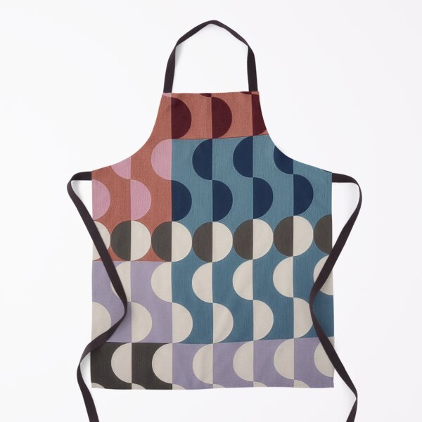 Item preview, Midcentury Semi-Circle Geometric Pattern - Deep Rich Color - wide designed and sold by INNERHARMONY2.