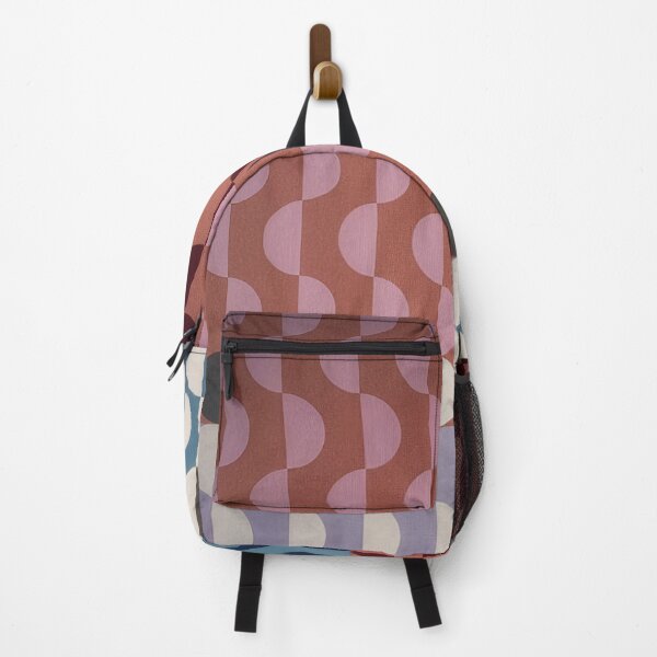 Item preview, Midcentury Semi-Circle Geometric Pattern - Deep Rich Color - wide designed and sold by INNERHARMONY2.