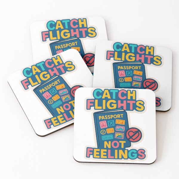 Item preview, Catch Flights Not Feelings Adventure Vintage Travel designed and sold by Retro-Anime9.