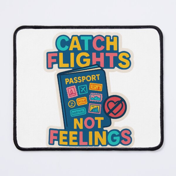 Item preview, Catch Flights Not Feelings Adventure Vintage Travel designed and sold by Retro-Anime9.