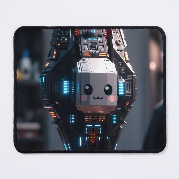 Item preview, Kawaii Tiny Star Destroyer – Cute Neon Space Baby designed and sold by NordseeSteel.