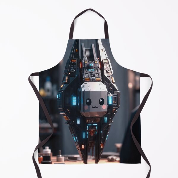 Item preview, Kawaii Tiny Star Destroyer – Cute Neon Space Baby designed and sold by NordseeSteel.