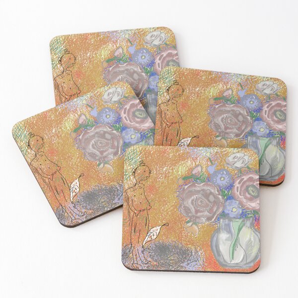 Item preview, painting of flowers designed and sold by Kissofkris.