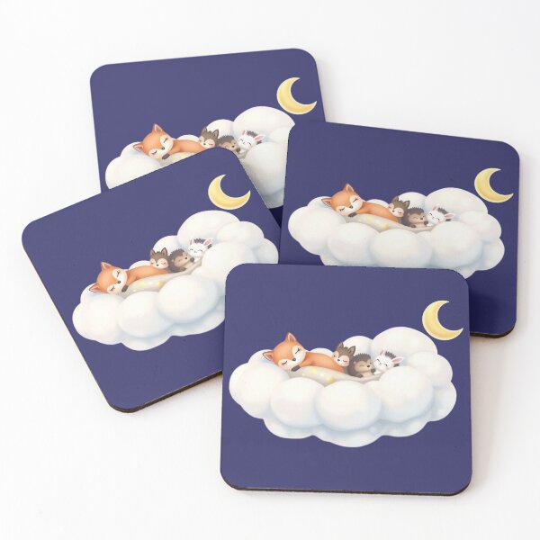 Item preview, Cloud Cradle with Sleeping Animal Friends designed and sold by HappySproutArt.