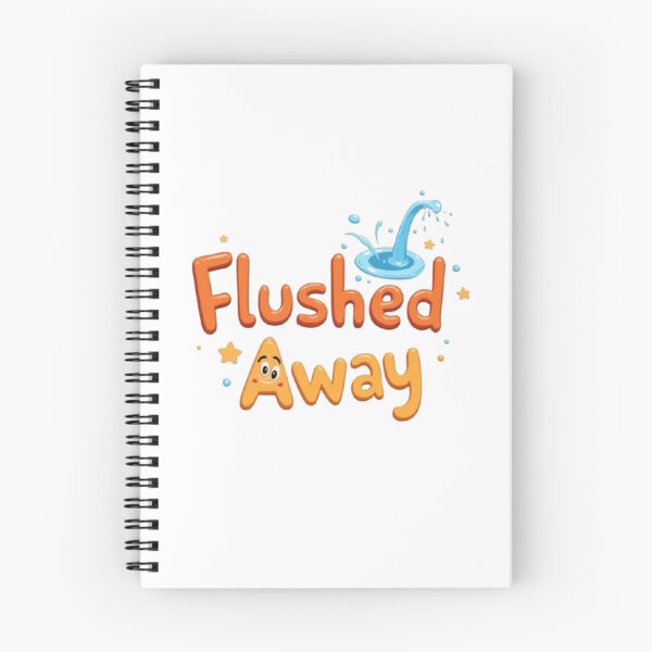 Item preview, Flushed Away Cute Cartoon Text Design designed and sold by MystiColo.