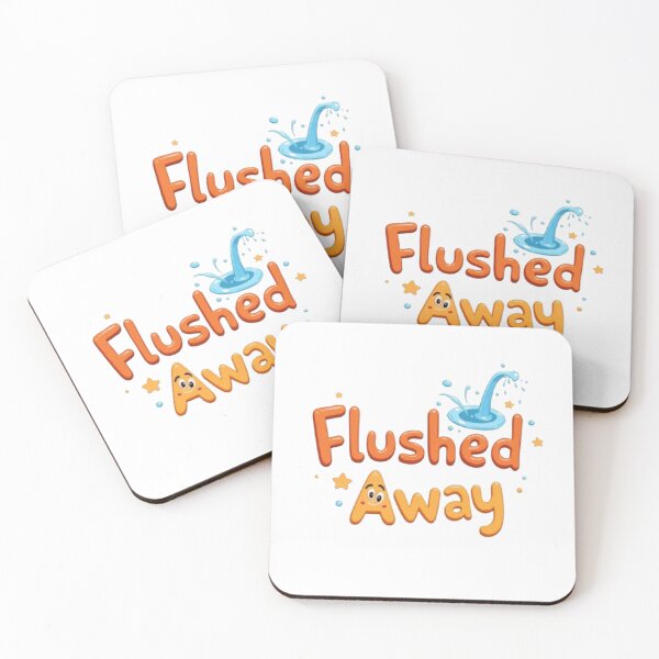 Item preview, Flushed Away Cute Cartoon Text Design designed and sold by MystiColo.