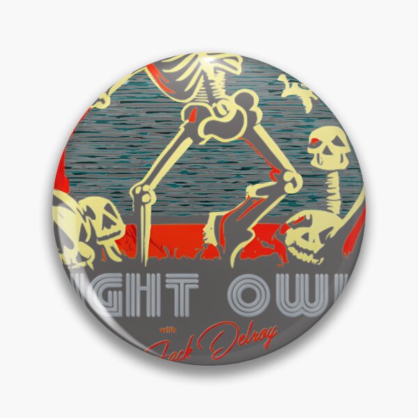 Item preview, NIGHT OWLS WITH JACK DELROY HALLOWEEN STATION BREAK T-SHIRT designed and sold by TrauteMoll.