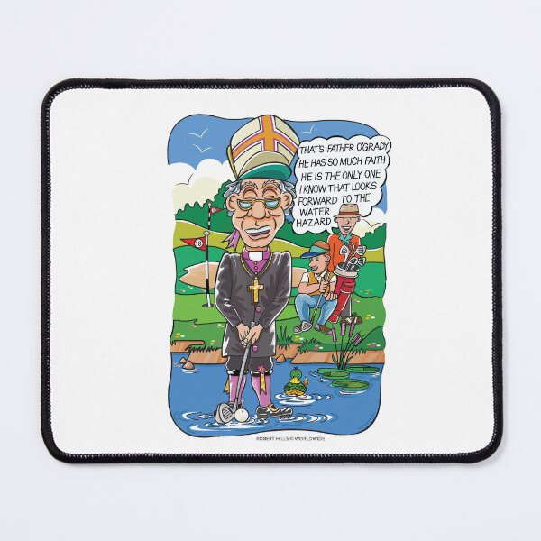 Item preview, New Golfing Cartoon...Priestly Water Hazzard - Robert Hills designed and sold by Robert Hills.