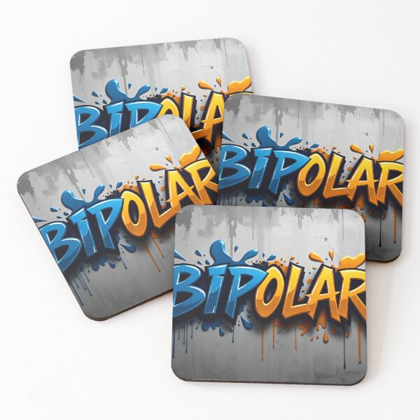 Item preview, Bipolar Graffiti Art – Dual-Tone Blue & Orange Spray designed and sold by HardToFindMerchandise.
