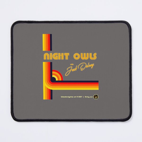 Item preview, NIGHT-OWLS-WITH-JACK-DELROY-STATION-BREAK-IBC-T-SHIRT-(1) designed and sold by DennisStoll.