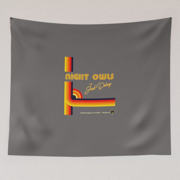 Item preview, NIGHT-OWLS-WITH-JACK-DELROY-STATION-BREAK-IBC-T-SHIRT-(1) designed and sold by DennisStoll.