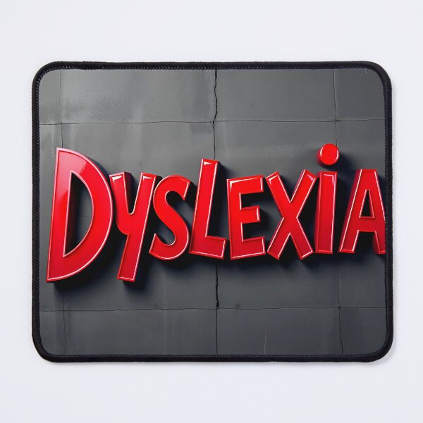 Item preview, Dyslexia Graffiti Typography – Red Urban Awareness Art designed and sold by HardToFindMerchandise.