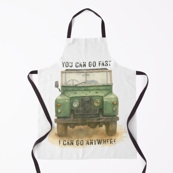 Item preview, You Can Go Fast I Can Go Anywhere - Vintage Land Rover 4x4 Art designed and sold by Marlienart.
