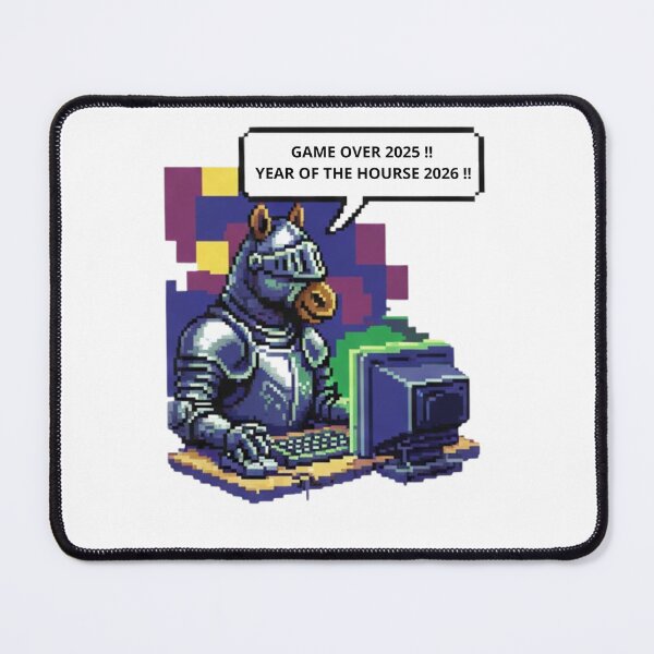 Item preview, Year Of The Hourse 2026 Pixel Knight Horse Gamer designed and sold by coloredInk89.