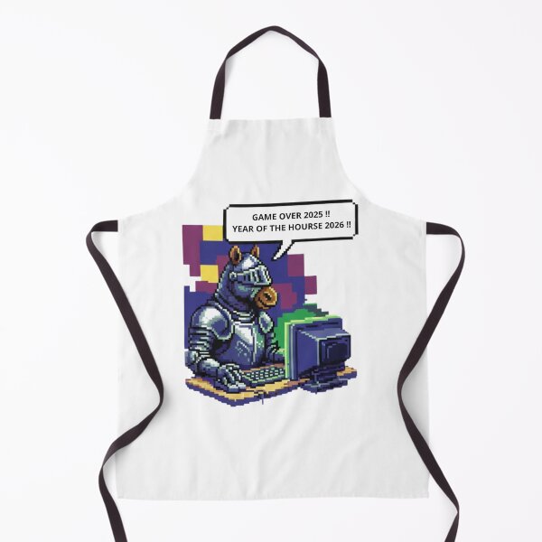 Item preview, Year Of The Hourse 2026 Pixel Knight Horse Gamer designed and sold by coloredInk89.