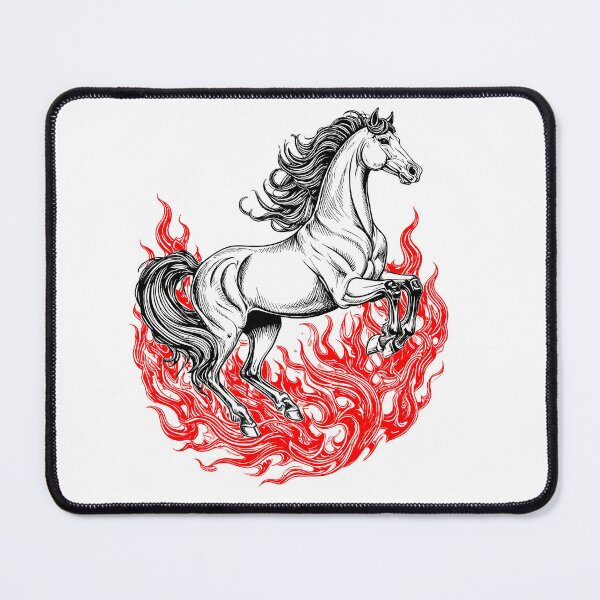 Item preview, Fire Horse Illustration for Horse Year designed and sold by Anna_art_space.