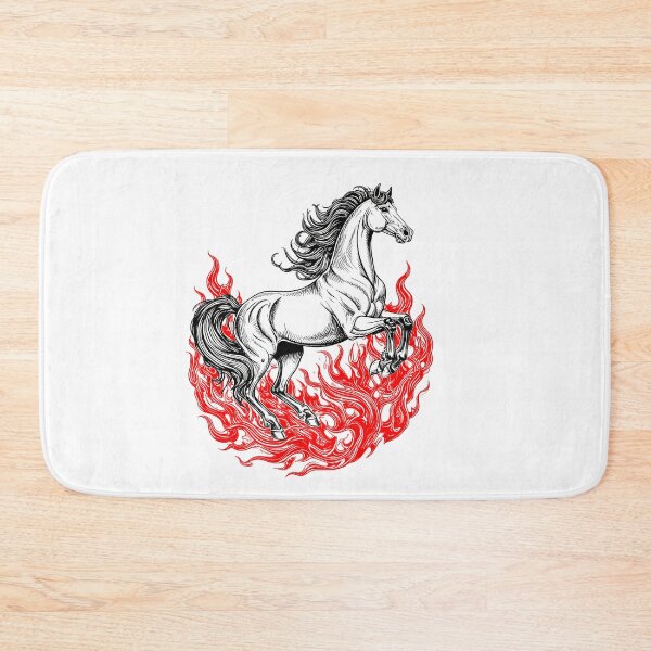 Item preview, Fire Horse Illustration for Horse Year designed and sold by Anna_art_space.