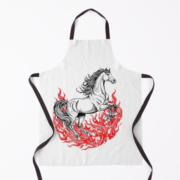 Item preview, Fire Horse Illustration for Horse Year designed and sold by Anna_art_space.
