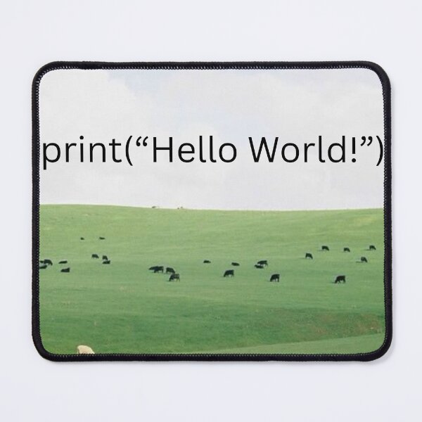 Item preview, print hello world designed and sold by cadetgallery.